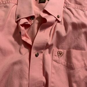 Ariat Pink Casual Button Down Shirt